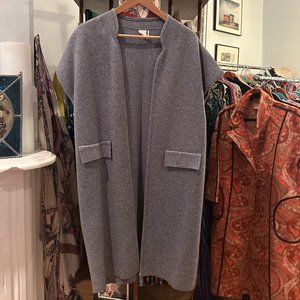 Anthropologie Akemi + Kin Grey Soft Knit Longline Cocoon Sweater Vest One Size